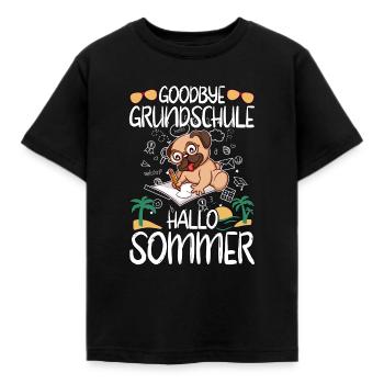 Goodbye Grundschule Hallo Sommer Grundschüler - Kinder T-Shirt - Schwarz - Vorne - AI Model Kid Female (0cm)