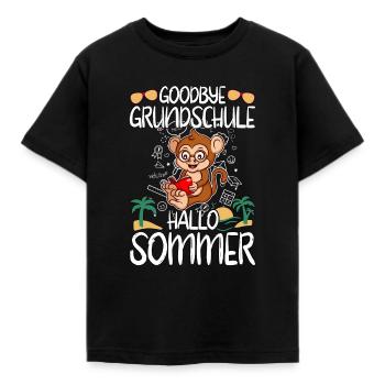 Goodbye Grundschule Hallo Sommer Grundschüler - Kinder T-Shirt - Schwarz - Vorne - AI Model Kid Female (0cm)