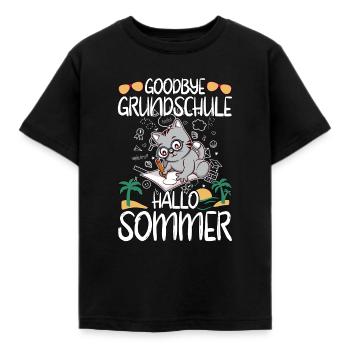 Goodbye Grundschule Hallo Sommer Grundschüler - Kinder T-Shirt - Schwarz - Vorne - AI Model Kid Female (0cm)