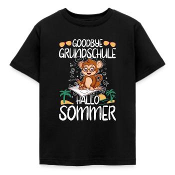 Goodbye Grundschule Hallo Sommer Grundschüler - Kinder T-Shirt - Schwarz - Vorne - AI Model Kid Female (0cm)