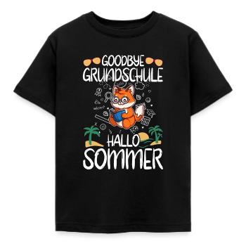 Goodbye Grundschule Hallo Sommer Grundschüler - Kinder T-Shirt - Schwarz - Vorne - AI Model Kid Female (0cm)