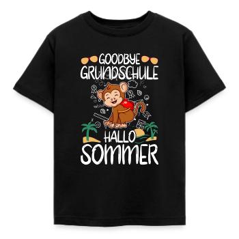 Goodbye Grundschule Hallo Sommer Grundschüler - Kinder T-Shirt - Schwarz - Vorne - AI Model Kid Female (0cm)