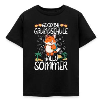 Goodbye Grundschule Hallo Sommer Grundschüler - Kinder T-Shirt - Schwarz - Vorne - AI Model Kid Female (0cm)