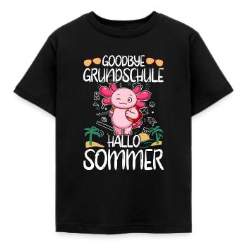 Goodbye Grundschule Hallo Sommer Grundschüler - Kinder T-Shirt - Schwarz - Vorne - AI Model Kid Female (0cm)