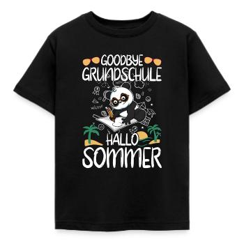 Goodbye Grundschule Hallo Sommer Grundschüler - Kinder T-Shirt - Schwarz - Vorne - AI Model Kid Female (0cm)