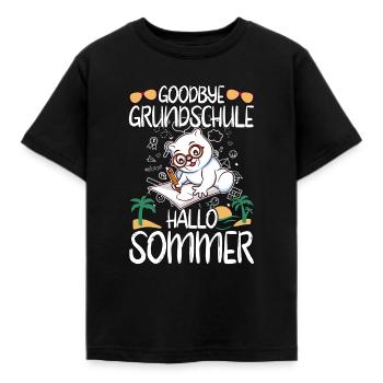 Goodbye Grundschule Hallo Sommer Grundschüler - Kinder T-Shirt - Schwarz - Vorne - AI Model Kid Female (0cm)