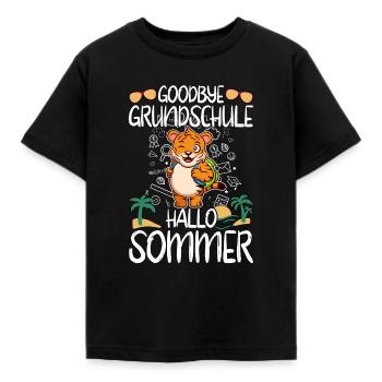Goodbye Grundschule Hallo Sommer Grundschüler - Kinder T-Shirt - Schwarz - Vorne - AI Model Kid Female (0cm)