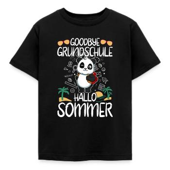 Goodbye Grundschule Hallo Sommer Grundschüler - Kinder T-Shirt - Schwarz - Vorne - AI Model Kid Female (0cm)