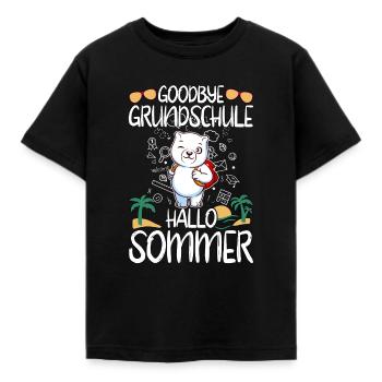 Goodbye Grundschule Hallo Sommer Grundschüler - Kinder T-Shirt - Schwarz - Vorne - AI Model Kid Female (0cm)