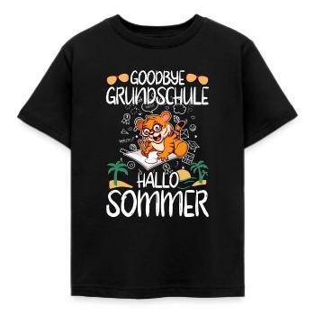 Goodbye Grundschule Hallo Sommer Grundschüler - Kinder T-Shirt - Schwarz - Vorne - AI Model Kid Female (0cm)