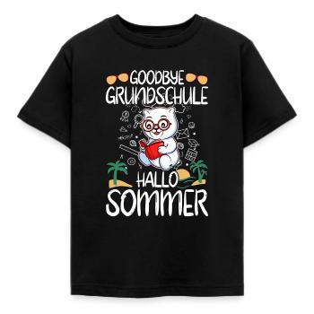 Goodbye Grundschule Hallo Sommer Grundschüler - Kinder T-Shirt - Schwarz - Vorne - AI Model Kid Female (0cm)
