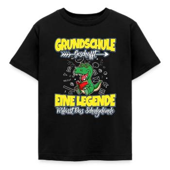 Grundschule Geschafft Grundschulabschluss 5.Klasse - Kinder T-Shirt - Schwarz - Vorne - AI Model Kid Female (0cm)