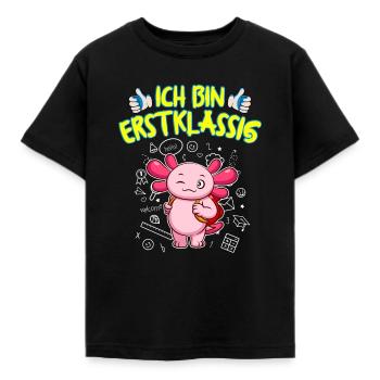 Ich Bin Erstklassig Einschulung Grundschule - Kinder T-Shirt - Schwarz - Vorne - AI Model Kid Female (0cm)