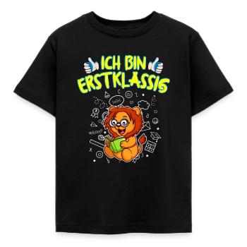 Ich Bin Erstklassig Einschulung Grundschule - Kinder T-Shirt - Schwarz - Vorne - AI Model Kid Female (0cm)