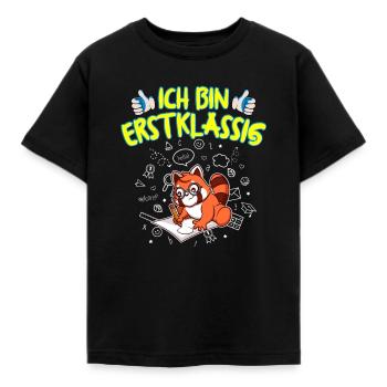 Ich Bin Erstklassig Einschulung Grundschule - Kinder T-Shirt - Schwarz - Vorne - AI Model Kid Female (0cm)