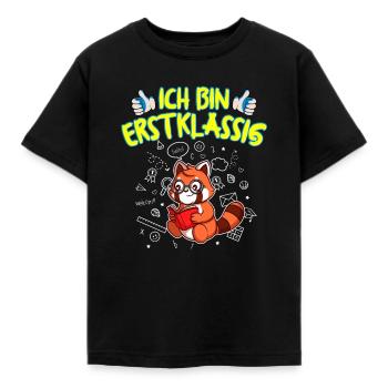 Ich Bin Erstklassig Einschulung Grundschule - Kinder T-Shirt - Schwarz - Vorne - AI Model Kid Female (0cm)