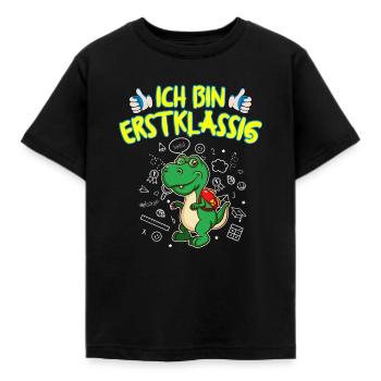 Ich Bin Erstklassig Einschulung Grundschule - Kinder T-Shirt - Schwarz - Vorne - AI Model Kid Female (0cm)
