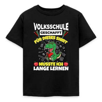 Volksschule Geschafft Abschluss Schüler 5. Klasse - Kinder T-Shirt - Schwarz - Vorne - AI Model Kid Female (0cm)