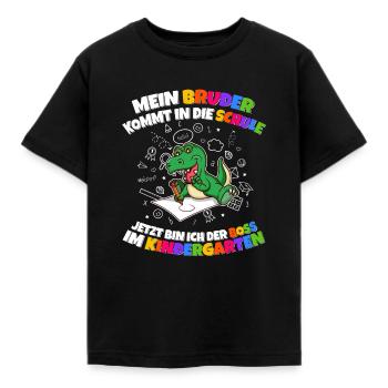 Mein Bruder Schule Boss Im Kindergarten Abschluss - Kinder T-Shirt - Schwarz - Vorne - AI Model Kid Female (0cm)