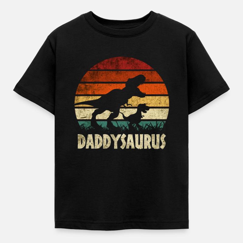 DADDYSAURUS - Kids' T-Shirt - black
