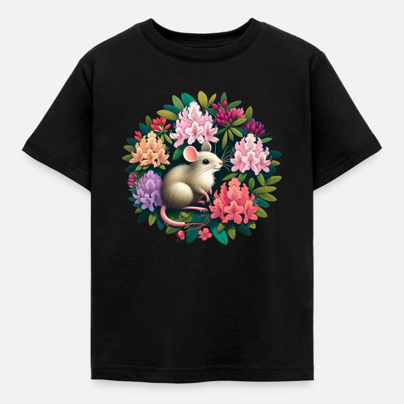 Maus - Kinder T-Shirt - Schwarz