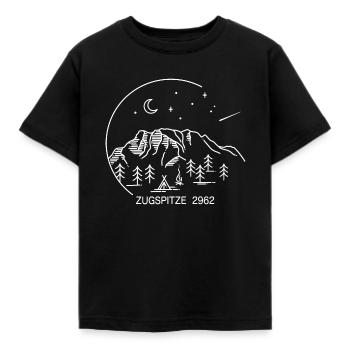 Zugspitze 2962 Plus haute montagne Allemagne Randonnée - T-shirt Enfant - noir - Devant - AI Model Kid Female (0cm)