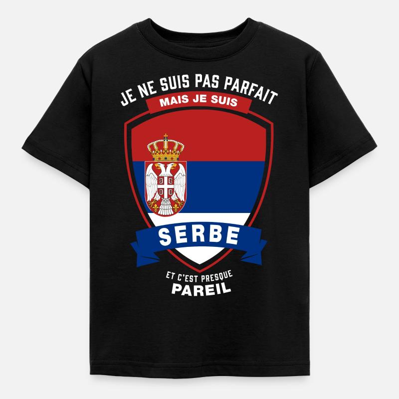 Serbe Parfait - T-shirt Enfant - noir