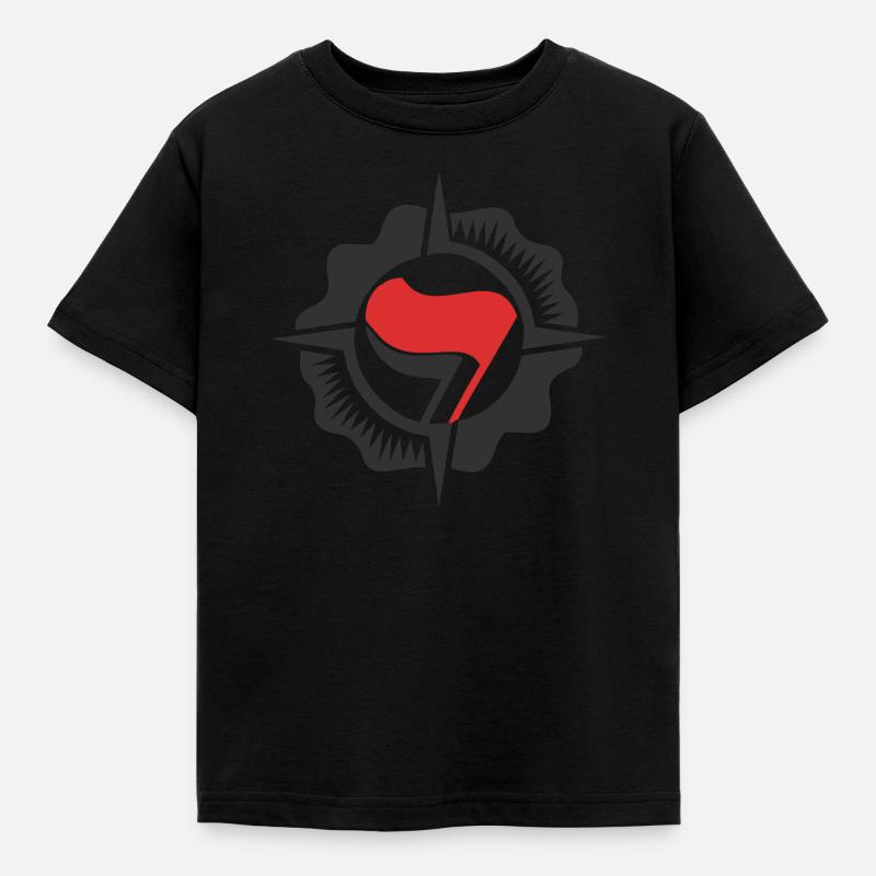 drapeau antifa - T-shirt Enfant - noir