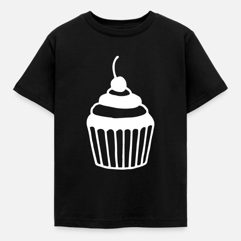 CUPCAKE - Kinder T-Shirt - Schwarz
