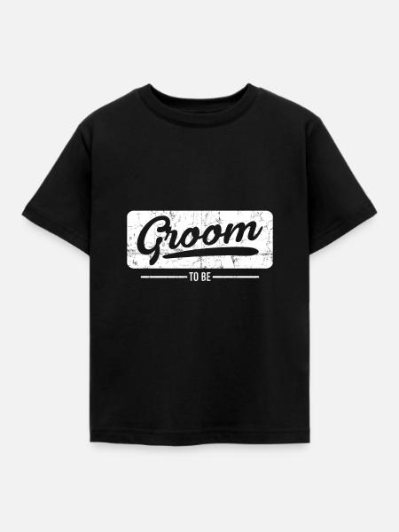 Bräutigam - Kinder T-Shirt - Schwarz