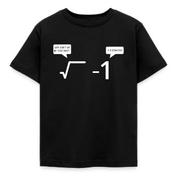 Complex formula for love math shirt - Kids' T-Shirt - black - Front - AI Model Kid Female (0cm)
