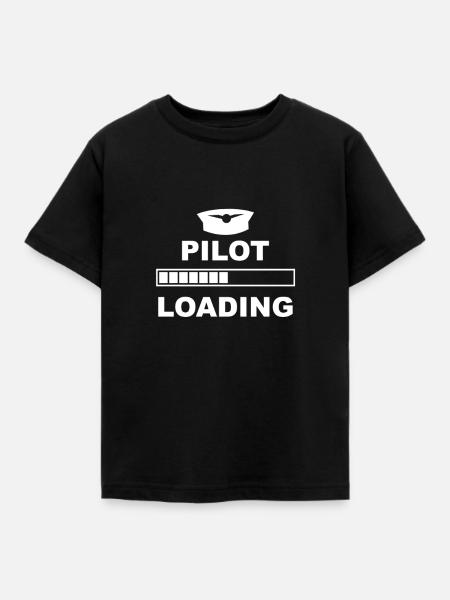 pilot ladebalken - Kinder T-Shirt - Schwarz