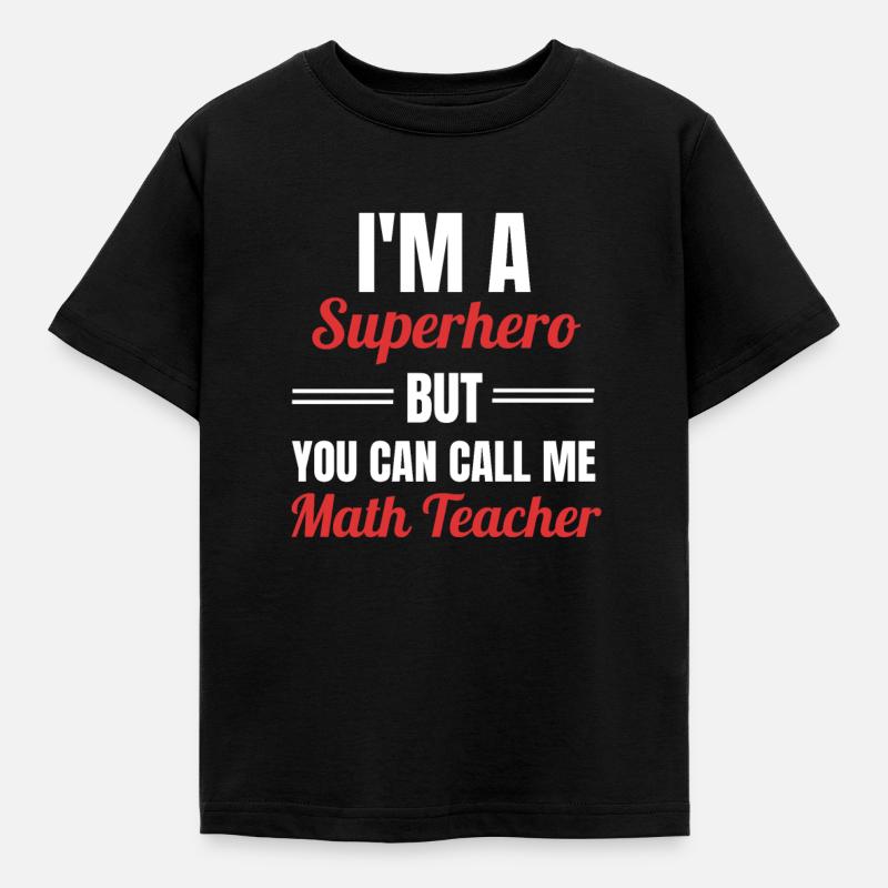 professeur de mathématiques - T-shirt Enfant - noir