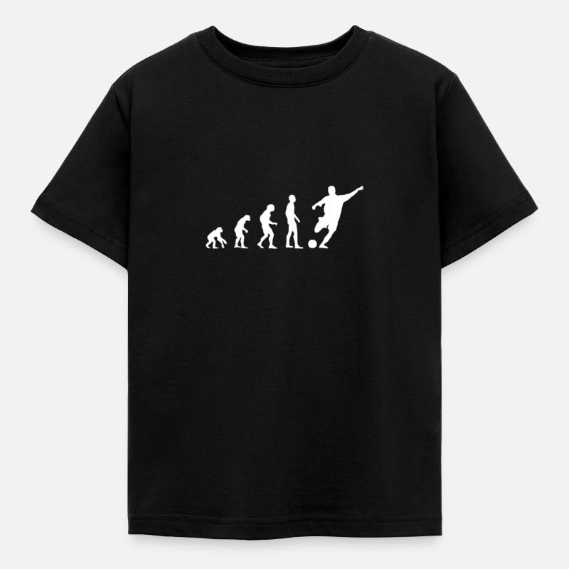 joueur de foot evolution - T-shirt Enfant - noir