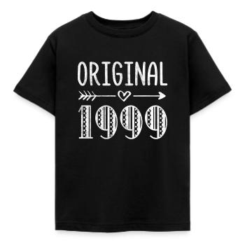 Original 1999 Anniversary Birthday Gift - Kids' T-Shirt - black - Front - AI Model Kid Female (0cm)