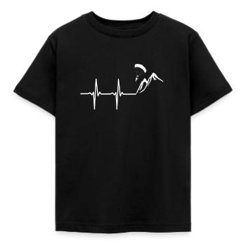 Paragliding - Kinder T-Shirt - Schwarz - Vorne - AI Model Kid Female (0cm)