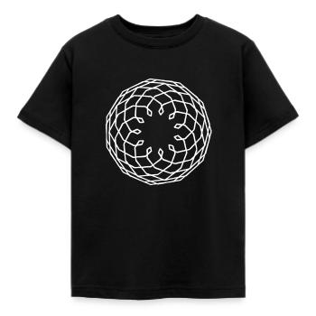 Art géométrique - T-shirt Enfant - noir - Devant - AI Model Kid Female (0cm)