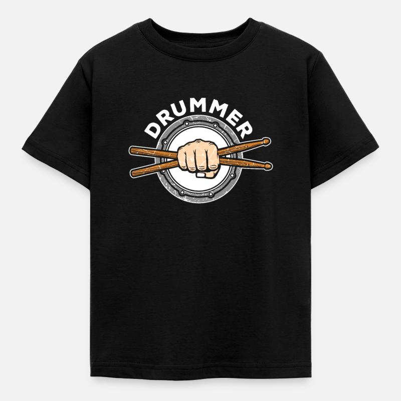 Batterie Percussion Percussion - T-shirt Enfant - noir
