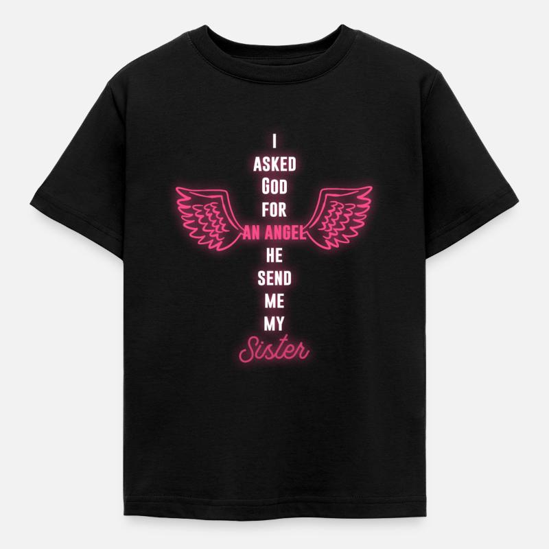Schwester - Kinder T-Shirt - Schwarz