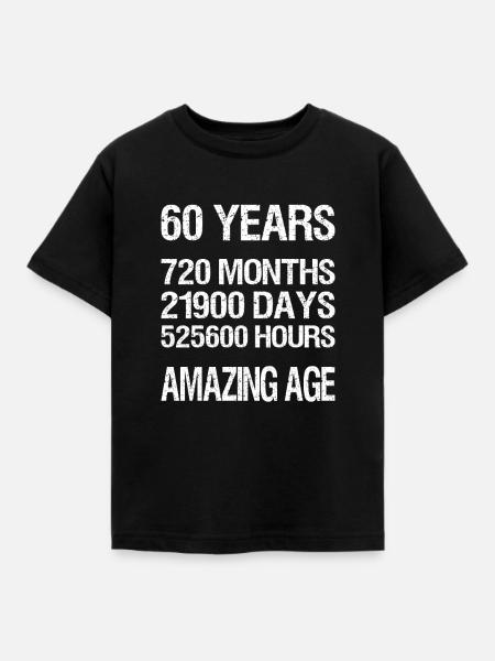 60 YEARS - Kinder T-Shirt - Schwarz