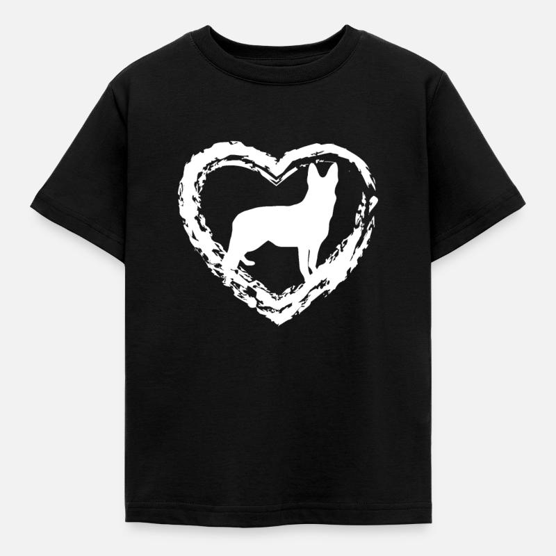 Deutscher Schäferhund - Kinder T-Shirt - Schwarz