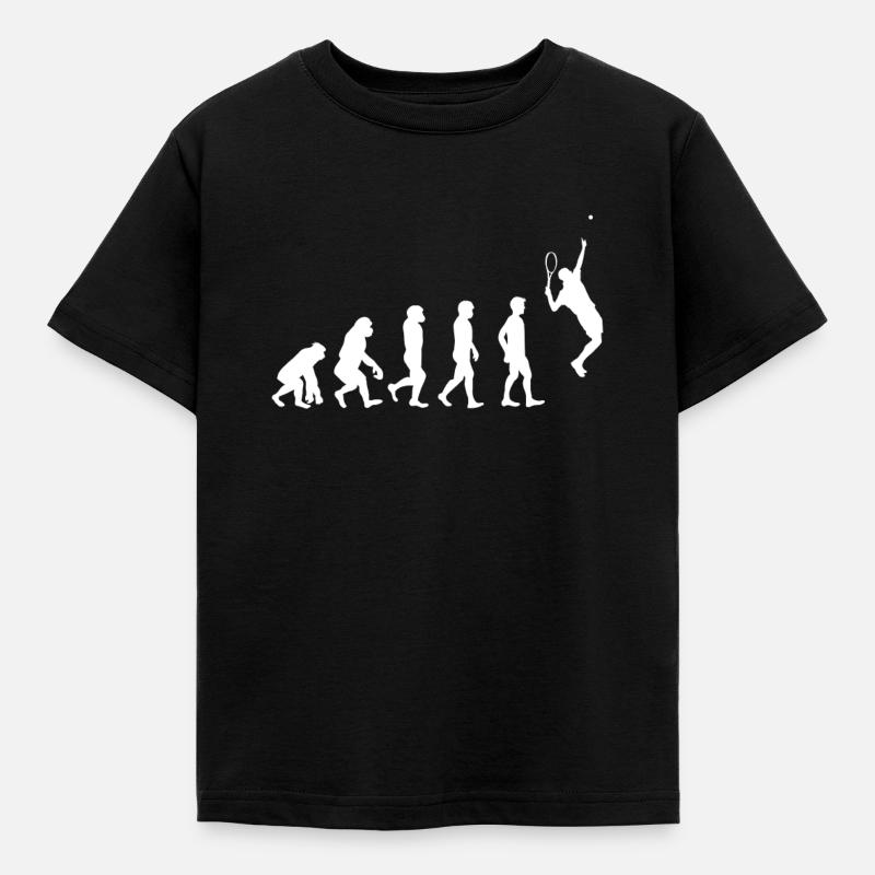 TENNIS Evolution - Kinder T-Shirt - Schwarz