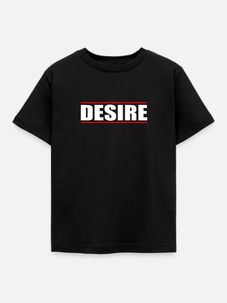 Desire Begehren - Kinder T-Shirt - Schwarz