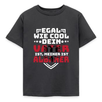 Cadeau fête des pères albanais albanais père papa - T-shirt Enfant - charbon - Devant - AI Model Kid Female (0cm)