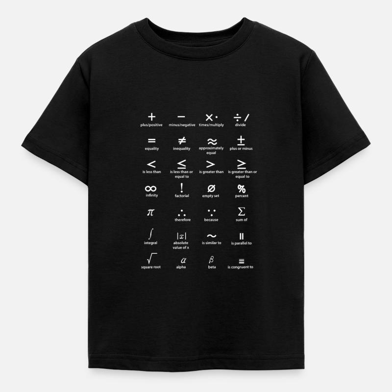 Math Math Mathematician Math Teacher Algebra - Kids' T-Shirt - black