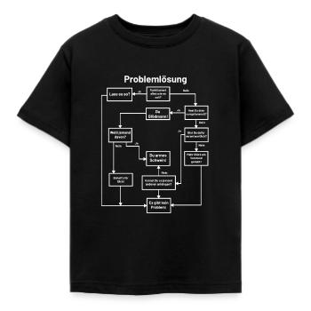 Lustig - Kinder T-Shirt - Schwarz - Vorne - AI Model Kid Female (0cm)