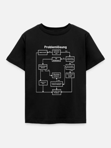 Lustig - Kinder T-Shirt - Schwarz