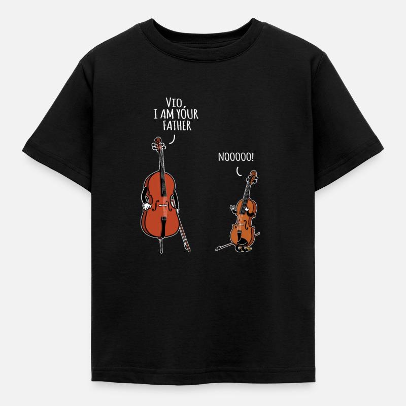 Violoncelle violoncelle je suis ton père - T-shirt Enfant - noir