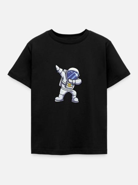 Astronaut - Kinder T-Shirt - Schwarz