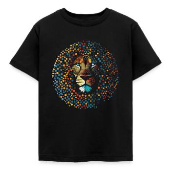 Lion - T-shirt Enfant - noir - Devant - AI Model Kid Female (0cm)